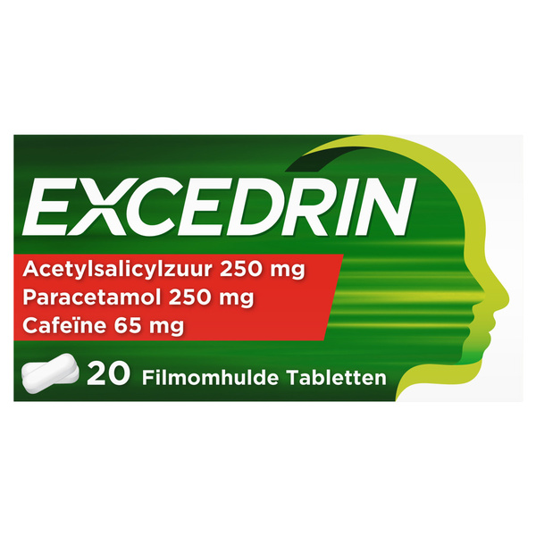 EXCEDRIN UAD migraine   250/250/65mg 20 ST
