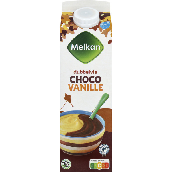 MELKAN dubbelvla choco vanille 1 LT