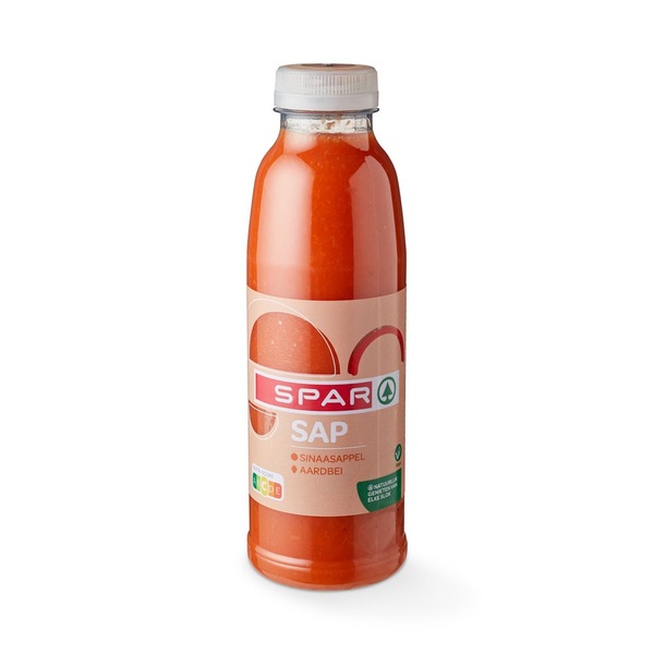 SPAR sinaasappel- aardbeisap 500 ML