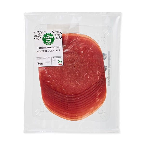 SPAR KLP  runder rookvlees 100gr 1 KG