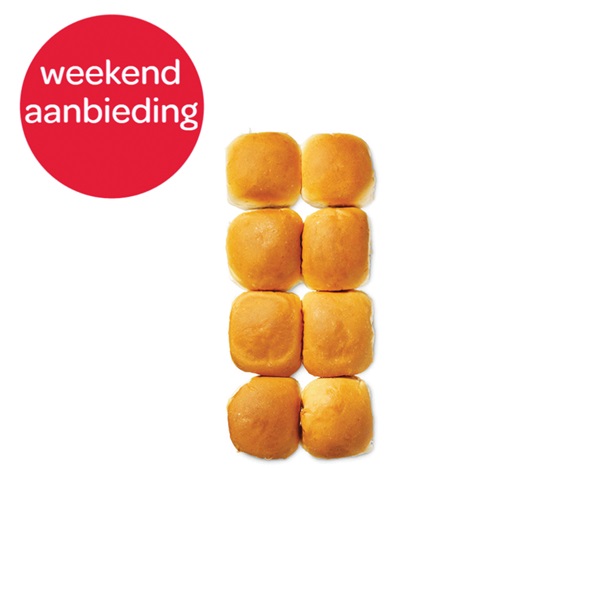 Lokale B witte bollen 6 plus 2 8 ST