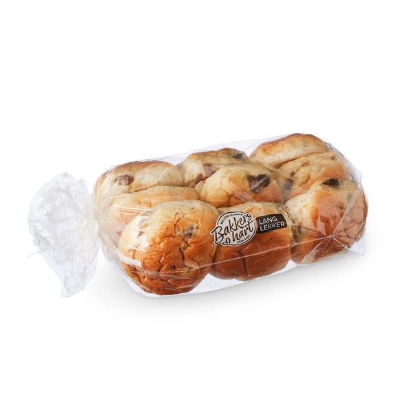 BAKKERSH mini rozijnen krentenbollen 360 GR