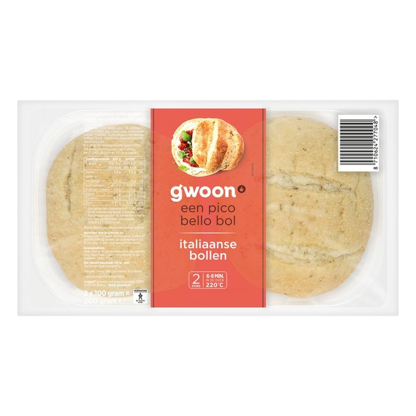 G'WOON italiaanse bollen 2 ST 2 ST