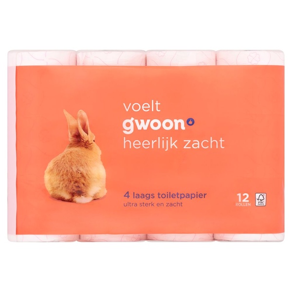 G'WOON toiletpapier 4-laags 6 ST