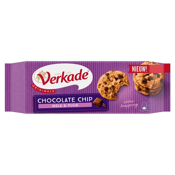 VERKADE chocolate chip melk puur 150 GR